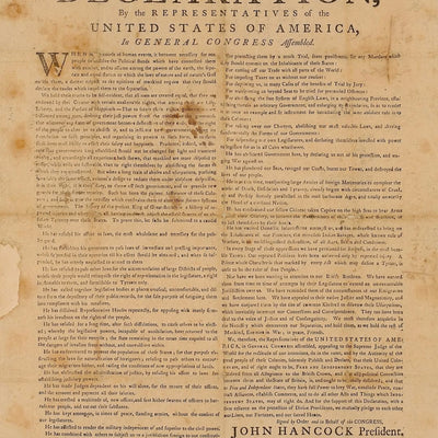 La Declaración de Independencia de Estados Unidos: 4 de julio de 1776