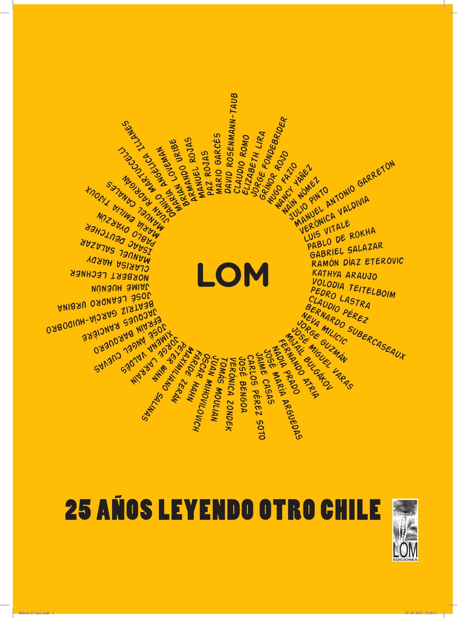 31 años Leyendo Otro Chile. Boletín 25 años