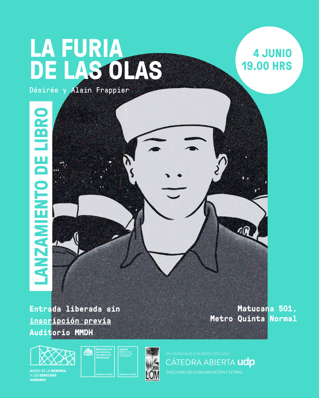 Lanzamiento del libro “La furia de las olas”, de los autores Désirée y Alain Frappier