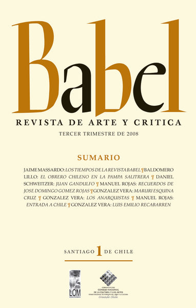Babel N° 1. Revista de arte y crítica