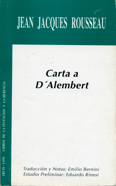 Cartas a D'Alembert