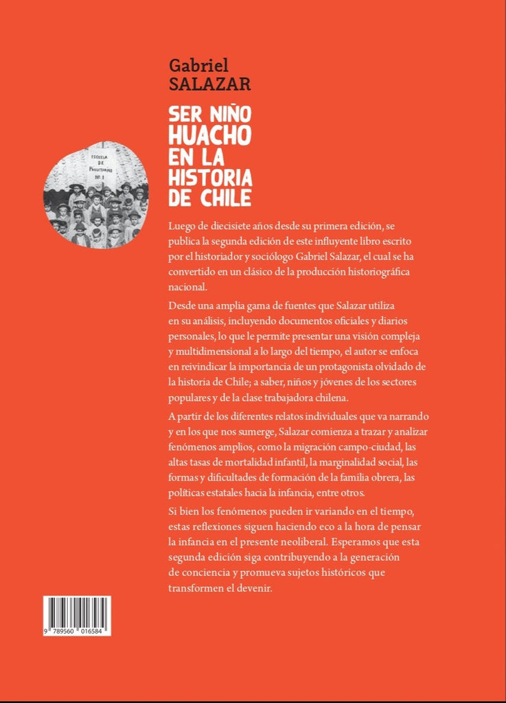 Ser Niño Huacho en la historia de Chile (segunda edición)